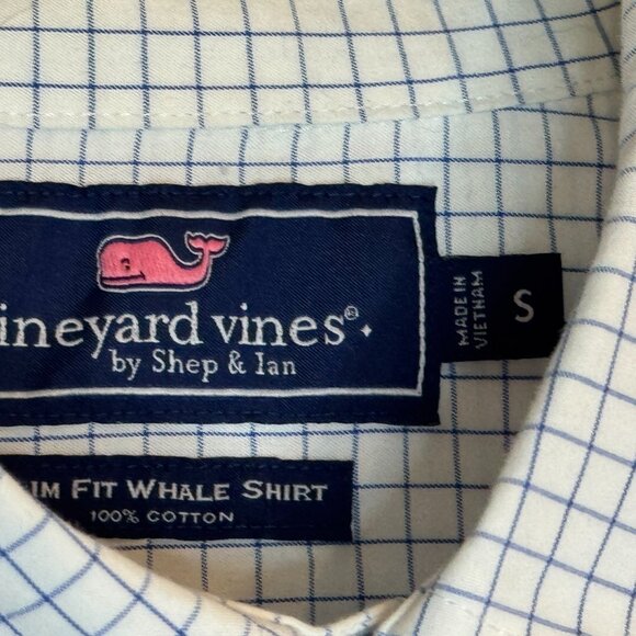 Vineyard Vines Slim Fit Whale Shirt Small Grid Blue Bundle to save 20% - Picture 7 of 7